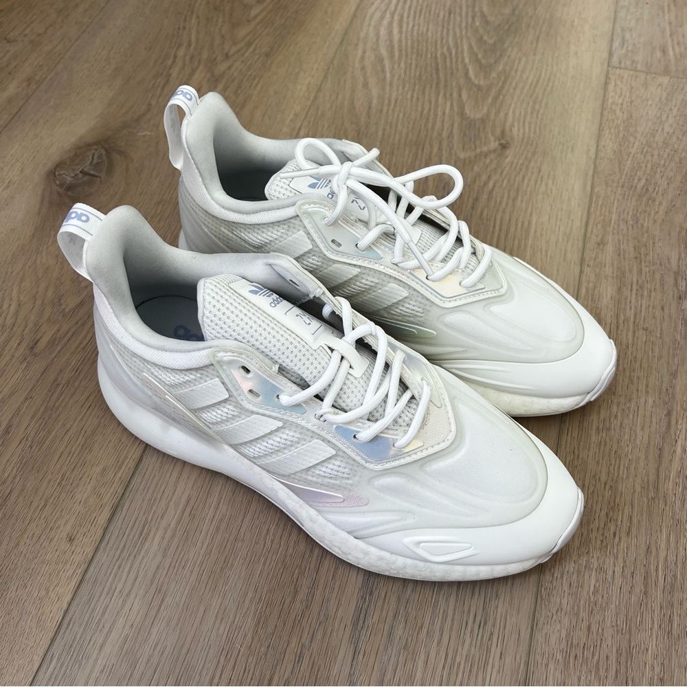 Adidas Originals ZX 2K Boost Iridescent
Sneakers - Women's Size 6.5 (White) NEW